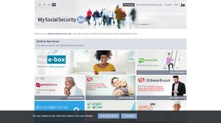 
                            11. MySocialSecurity.be: Homepage