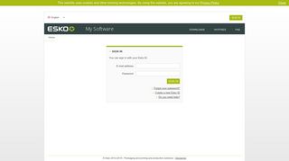 
                            4. MySoftware - Sign In - Esko
