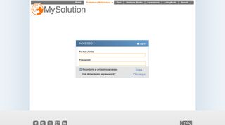 
                            3. MySolution | Login - piattaforma MySolution