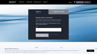 
                            1. MySony | MySony - Log in or register | Sony - Sony UK