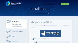 
                            7. MySpace - Free Hit Counter, Visitor Tracker and Web Stats - Statcounter