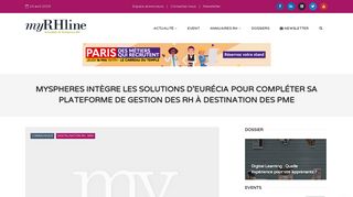 
                            9. MySpheres intègre les solutions d'Eurécia pour compléter sa ...