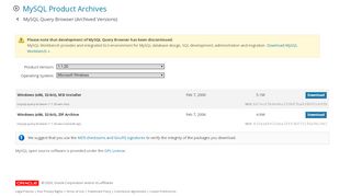 
                            1. MySQL :: Download MySQL Query Browser (Archived Versions)