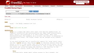 
                            2. mysql - FreeBSD