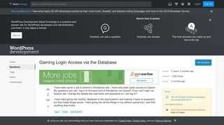 
                            2. mysql - Gaining Login Access via the Database - WordPress ...