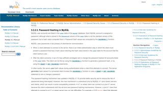 
                            8. MySQL :: MySQL 5.1 Reference Manual :: 5.3.2.3 Password Hashing ...