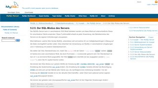 
                            10. MySQL :: MySQL 5.1 Referenzhandbuch :: 5.2.5 Der SQL-Modus des ...