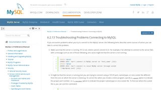 
                            4. MySQL :: MySQL 5.5 Reference Manual :: 6.2.7 Troubleshooting ...