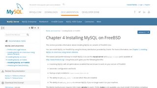 
                            12. MySQL :: MySQL and Linux/Unix :: 4 Installing MySQL on FreeBSD