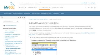 
                            11. MySQL :: MySQL for Visual Studio :: 7.3 MySQL Windows Forms Items