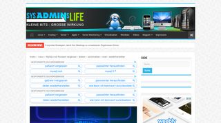 
                            8. MySQL root Passwort vergessen – ändern ... - SysADMINsLife