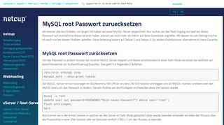
                            7. MySQL root Passwort zuruecksetzen – netcup Wiki