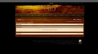 
                            4. Myst Online: URU Live Forums • View topic - Can't Login