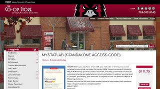 
                            9. MYSTATLAB (STANDALONE ACCESS CODE) | The Co-op Store