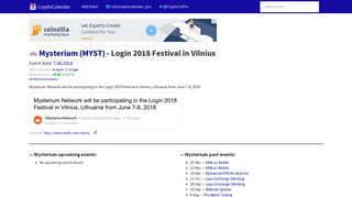 
                            12. Mysterium (MYST) - Login 2018 Festival in Vilnius - 7 Jun