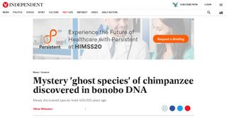 
                            6. Mystery 'ghost species' of chimpanzee discovered in bonobo DNA ...