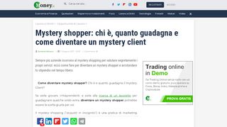 
                            9. Mystery shopper: chi è, quanto guadagna e come diventare ... - Money.it