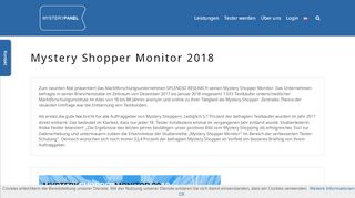 
                            12. Mystery Shopper Monitor 2018 - Ergebnisse einer ... - MYSTERYPANEL