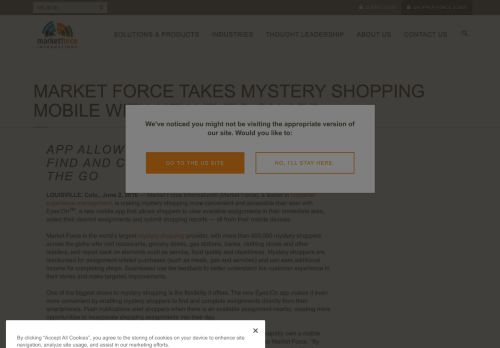 
                            13. Mystery Shopping App | Eyes:On | Market Force