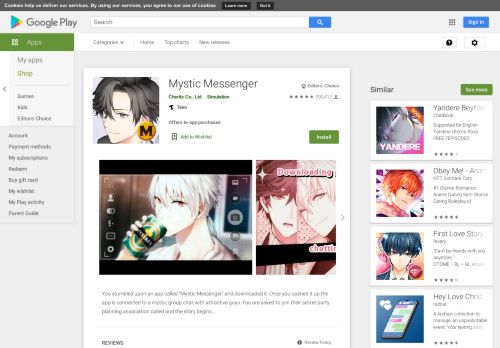 
                            9. Mystic Messenger - Apps on Google Play