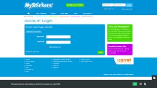 
                            2. MyStickers - Account Login