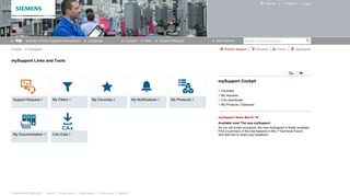 
                            6. mySupport - Industry Support - Siemens