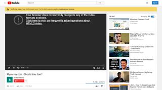 
                            11. Mysurvey.com - Should You Join? - YouTube