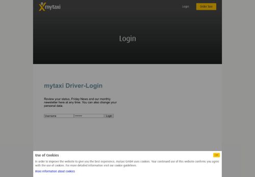 
                            1. mytaxi Driver-Login