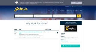 
                            8. mytaxi is hiring. Apply now. - Jobs.ie