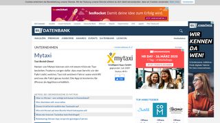 
                            11. Mytaxi - Unternehmensprofil | Gründerszene