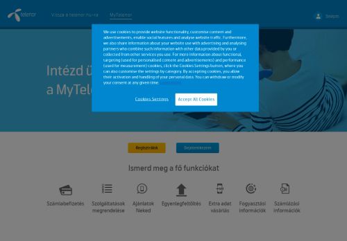 
                            2. MyTelenor: Főoldal