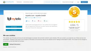 
                            8. mytello.com Bewertungen und Kundenmeinungen | ShopVote.de