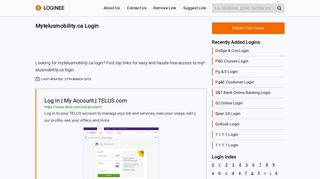 
                            5. Mytelusmobility.ca Login