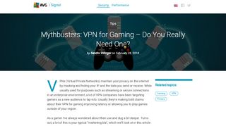 
                            13. Mythbusters: VPN for Gaming – Do You Really Need One? | AVG