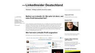 
                            8. Mythen um LinkedIn (3): Wo sehe ich denn, wer mein Profil betrachtet ...