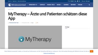 
                            9. MyTherapy - Ärzte und Patienten schätzen diese App | WindowsUnited
