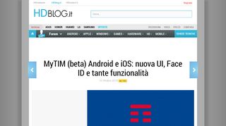 
                            6. MyTIM (beta) Android e iOS: nuova UI, Face ID e tante funzionalità ...