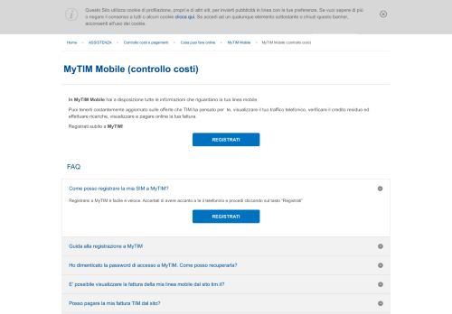 
                            3. MyTIM Mobile (controllo costi) | TIM