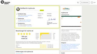 
                            5. mytime.de Bewertungen & Erfahrungen | Trusted Shops