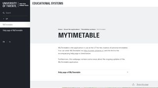 
                            7. MyTimetable