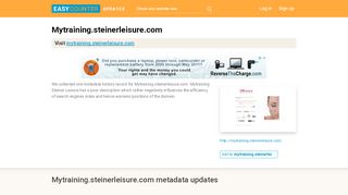 
                            5. Mytraining Steiner Leisure (Mytraining.steinerleisure.com) - Steiner ...