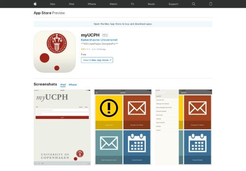 
                            7. myUCPH on the App Store - iTunes - Apple