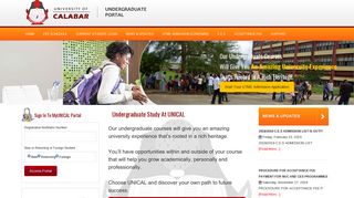 
                            10. MyUNICAL | Undergraduate Portal