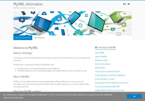 
                            5. MyUNIL information – MyUNIL news and documentation