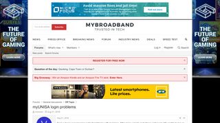 
                            1. myUNISA login problems | MyBroadband