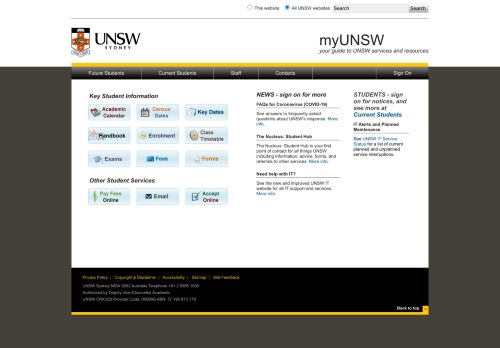 
                            4. myUNSW - UNSW Sydney
