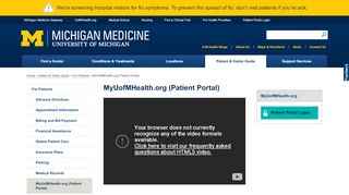 
                            11. MyUofMHealth.org (Patient Portal) | Michigan Medicine