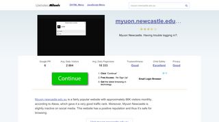 
                            4. Myuon.newcastle.edu.au website. UoN Secure Login.