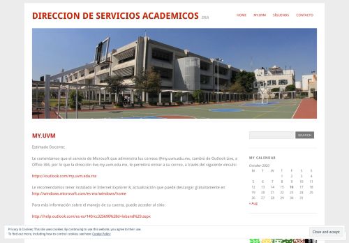 
                            3. MY.UVM | Servicios Académicos UVM