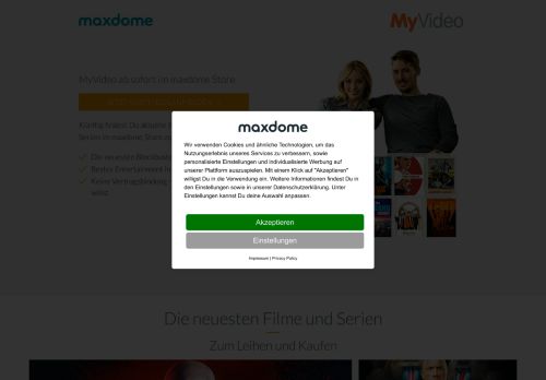
                            2. MyVideo - maxdome - Video on Demand